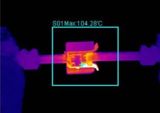   刀闸、开关类设备工作状况评估：
接触不良导致的温度异常